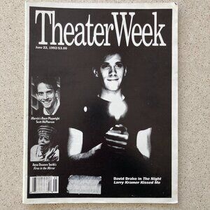David Drake Theater Week Magazine June 22 1992 The Night Larry Kramer - Residue